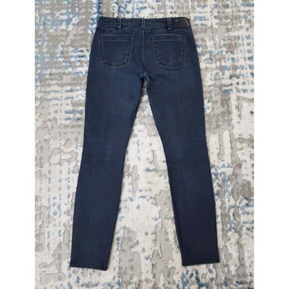 Silver Jeans Stevie Women's Size 30 Stretch Mid Rise Dark Wash Denim - Picture 2 of 9